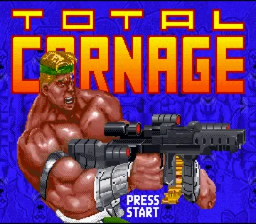 Total Carnage (Europe) screen shot title